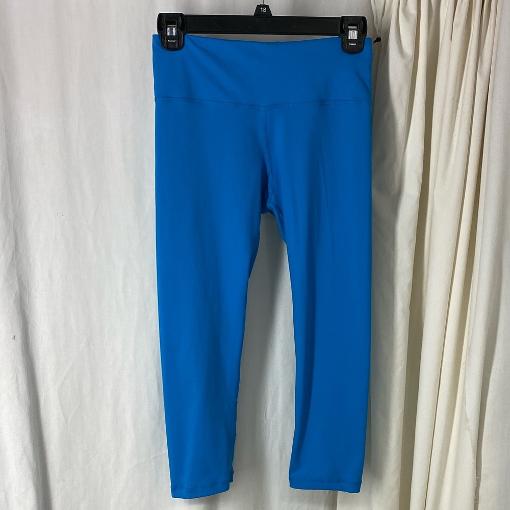 Lululemon 4 Blue Aqua Turquoise Crop Pants Leggings Wunder Under